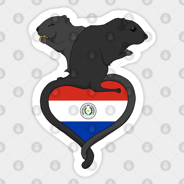 Gerbil Paraguay (dark) Sticker by RampArt